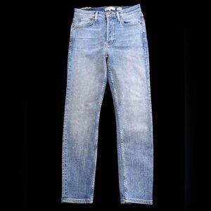 RE/DONE Jeans Womens 26 Blue Mid 90s Wash Levis High Rise Crop Stretch Ladies*